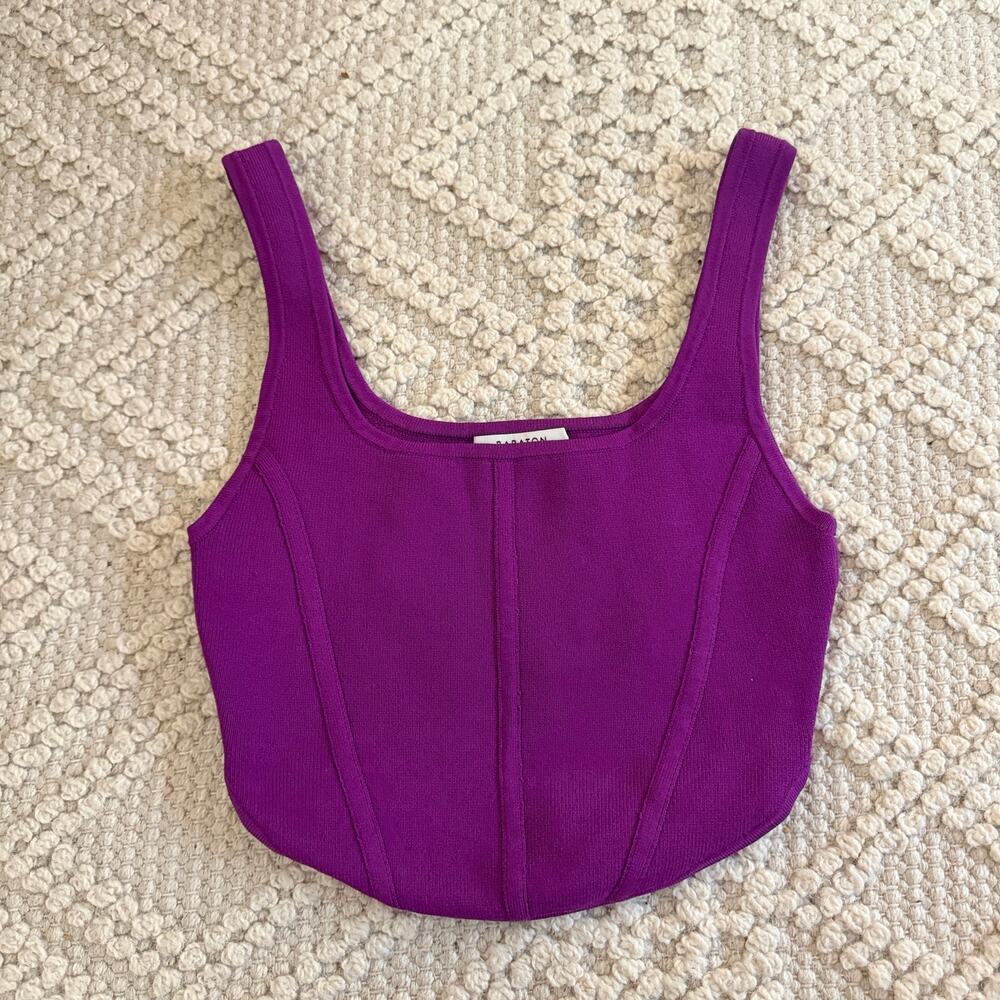 Babaton Magenta Cropped Tank